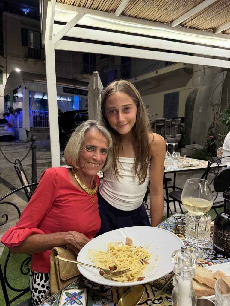 The Forbes family high bidders of the Michael Santangelo Jr Foundation’s Silent Auction last year enjoying Tropea Italy